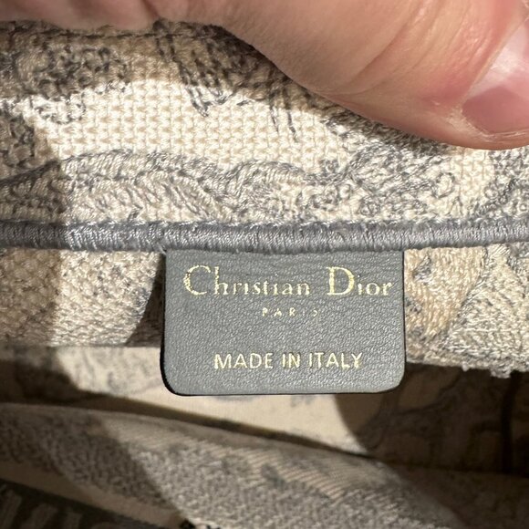 Dior 2021 Ecru Toile De Jouy Dioriviera Medium Book Tote Bag - Picture 10 of 12